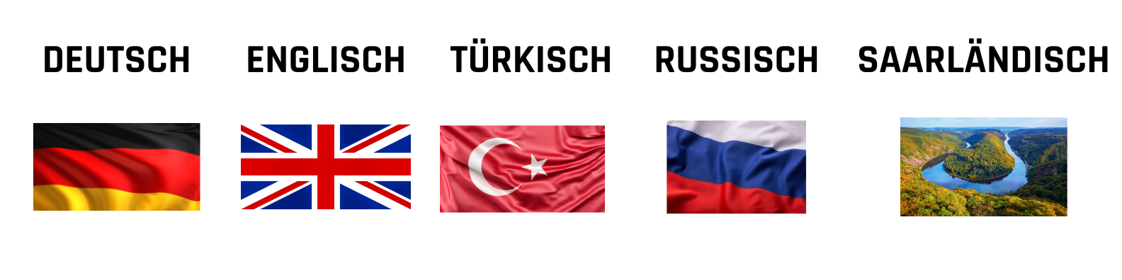 Schulung Sprache Schulung Sprachen Deutsch, ENglisch, Türkisch, Russisch, Saarländisch